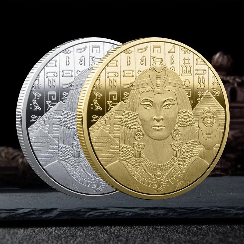Greek Cleopatra Coins Collectibles Tourist Attractions Egypt Trade Lucky Coins Production Collection Commemorative Medals