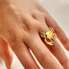 INS Trendy Titanium Steel Crab Ring – Luxury Women's Fashion Accessory with Unique Design