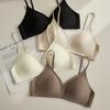 Women Seamless Wireless Push Up Gathered Back Support Comfortable Bra