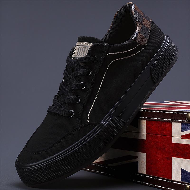 2026 Spring Korean-Style Men's Trendy Versatile Comfortable Canvas Board Shoes