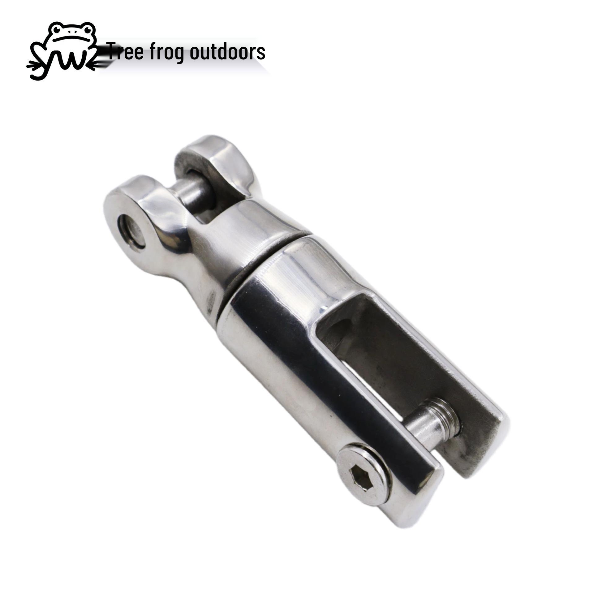 Yacht & Ship 316 Stainless Steel Multi-Spec Anchor Chain Connector Two-Section Swivel Joint 6-8mm