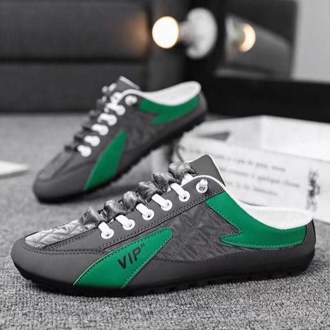 Foreign Trade Large Size Summer Slippers Men's Wear Non-slip Soft Bottom One Pedal Driving Casual Soft Bottom Without Heel Fashion