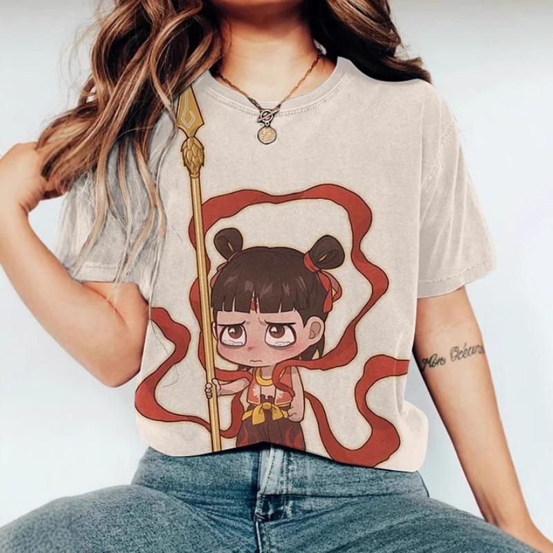 

Футболка с короткими рукавами и 3D-графикой в стиле аниме-фильма 2025 года 6XL