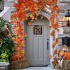 Artificial Fall Maple Leaf Garland Fake Plants Autumn Decor Leaves Vine for Thanksgiving Halloween Festivals Wedding Decora