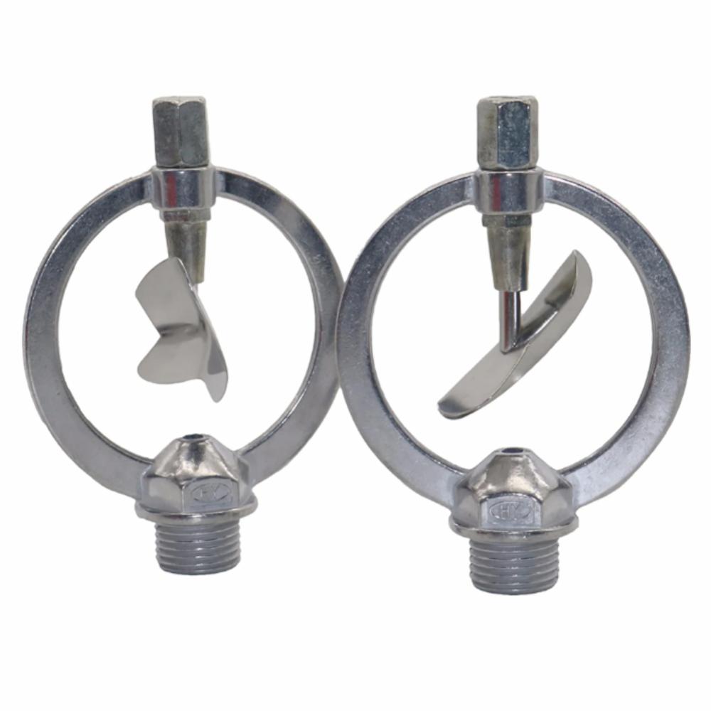 

Heavy Duty Zinc Zinc Alloy Rain Nozzle 360 Degree Rotation Irrigation Sprinkler Landscape Greenhouse 2 packs