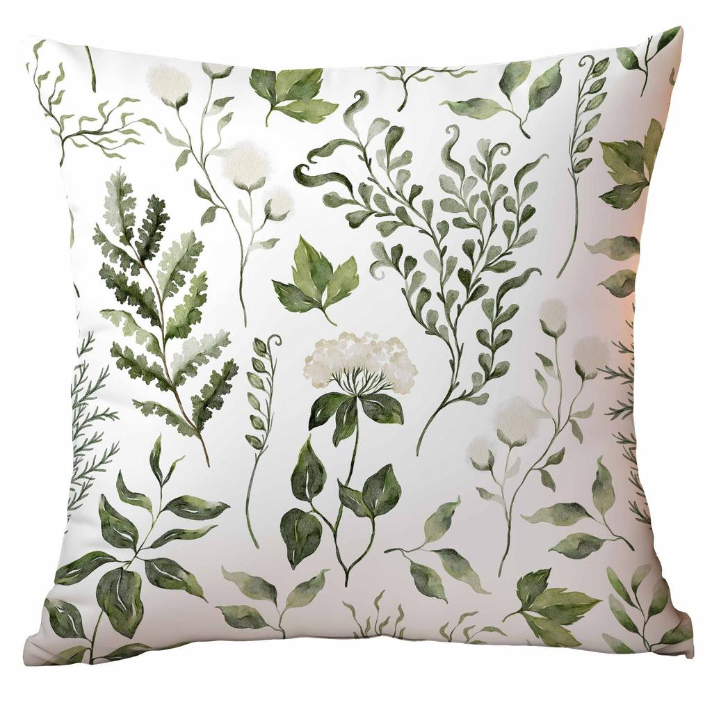 Frühlingsgrün Pflanze Blume Kissenbezug Kissenhülle Wohnzimmer Sofa Kissenhülle