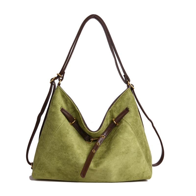 Suede Shoulder Bag for Women Fashion Hobo Handbag with Adjustable Strap