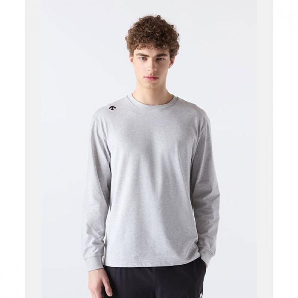 

DescenTe OverfiT CoTTon Long Sleeve T shirT Melange Grey MGRY(MGRY)M.GREY/100