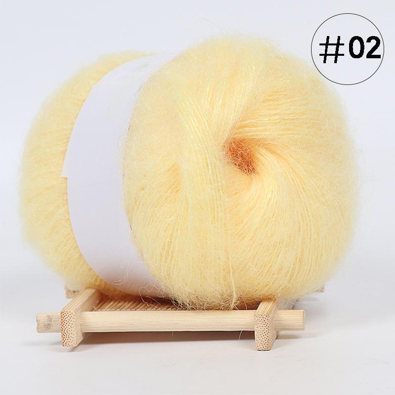 5Pcs Baby Mohair, Hand-woven DIY Sweater Scarf Thread Baby Thread Fine Wool