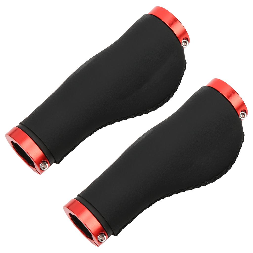 GUB608 Mountain Bike Handlebar Bicycle Grips Holding Bar AntiSlip Cover with Lock(Red Ring )
