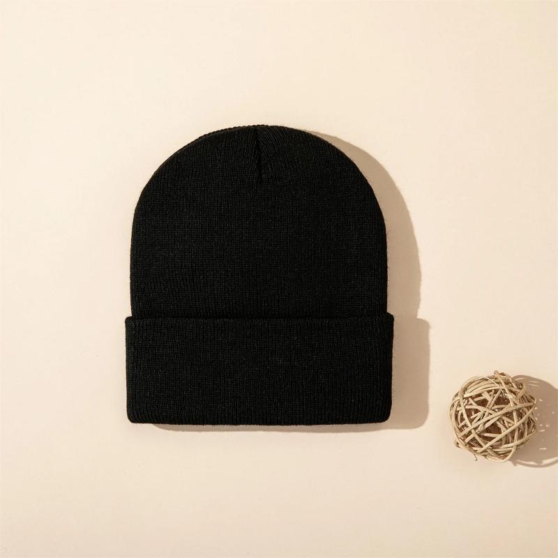 1pc Solid Color Unisex Beanie Hat,Versatile Outdoor Autumn and Winter Casual Warm Cap,Suitable for Winter Christmas,Sking