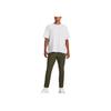 Under Armour Camiseta de Manga Corta Oversized de Peso Pesado Ua para Hombre, Tops de Color Sólido con Cuello Redondo, Blanco 1384037-100