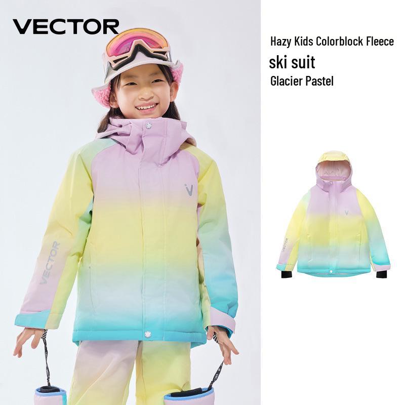 VECTOR Kids' Winter Ski Suit: Waterproof, Thickened, Cold-Proof Ski Jacket & Pants for Boys and Girls.