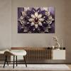 Canvas Print, AI - Flower Abstraction Diamond 3D