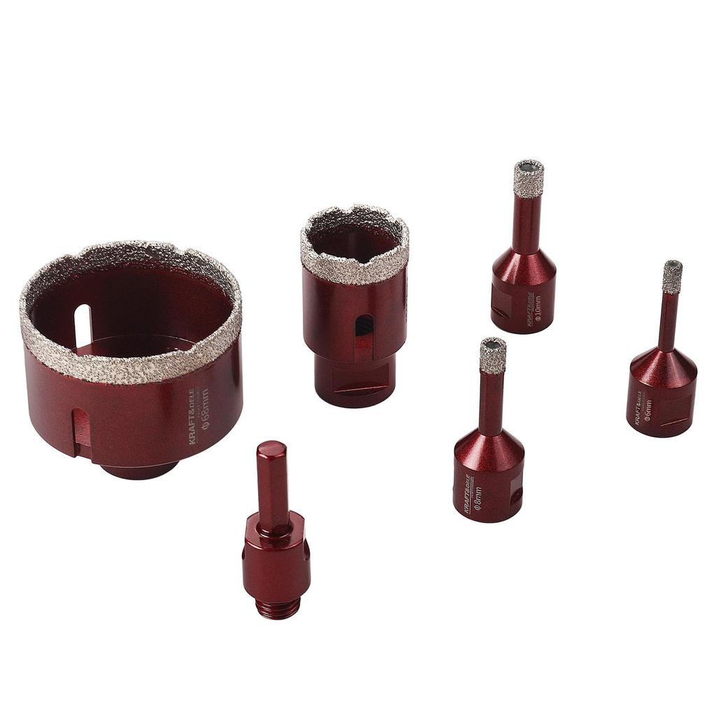 Zestaw Otwornic Diamentowych 6-68Mm 6El | Kraft&Dele