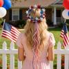 Glitter Star Headband, 4th of July Patriotic Party Celebration Tassel Headband, Women Masquerade Prom Festival Cocktail Hair Accessories
