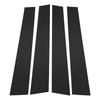 ABSOPRO Door Pillar Window Trim Sticker Pillar Post Door Outer Exterior Cover Compatible with VW Touran Black Anti-Scratch 2016-2019,