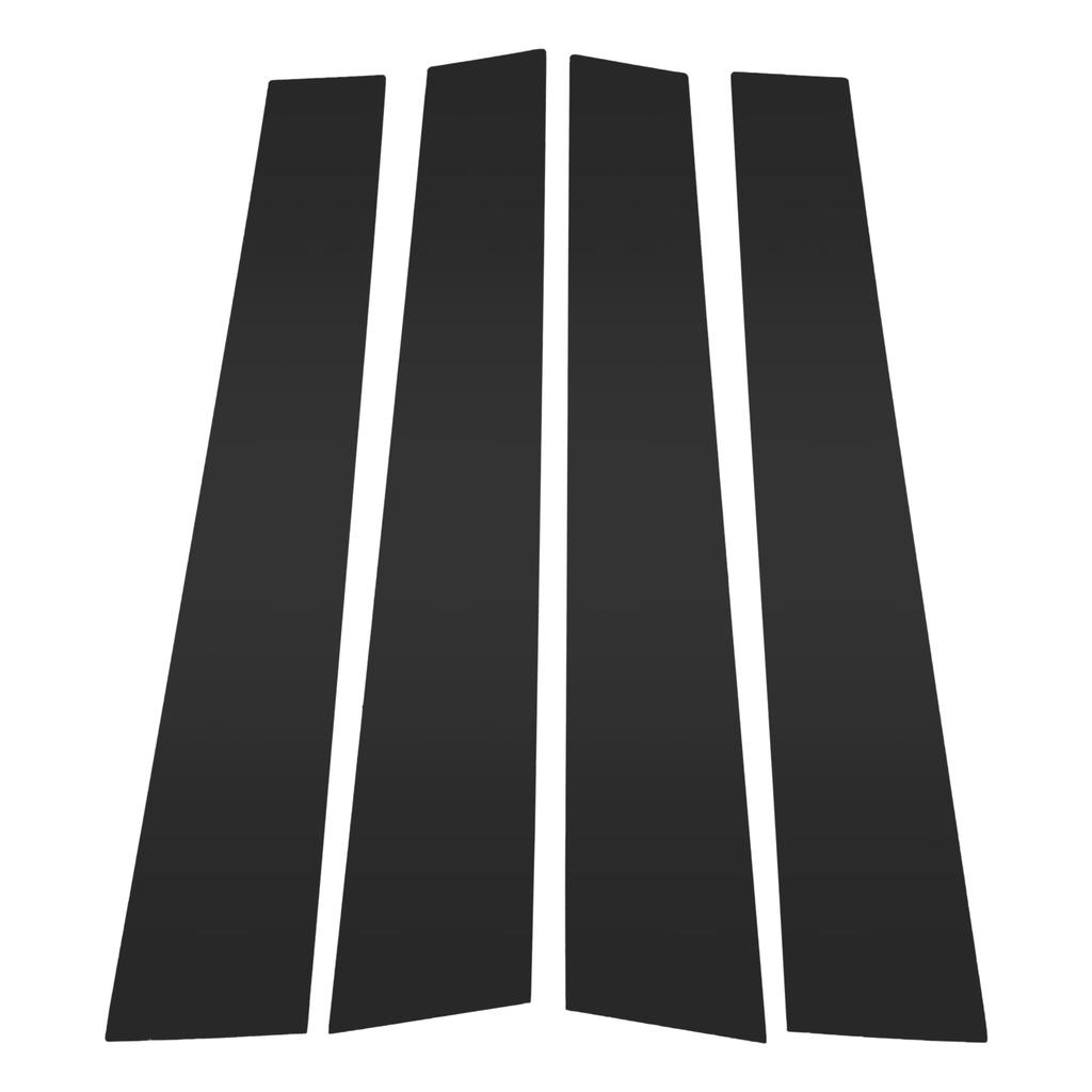 ABSOPRO Door Pillar Window Trim Sticker Pillar Post Door Outer Exterior Cover Compatible with VW Touran Black Anti-Scratch 2016-2019,