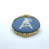 Použitá brož Wedgwood modrá/zlatá pozlacená dámská