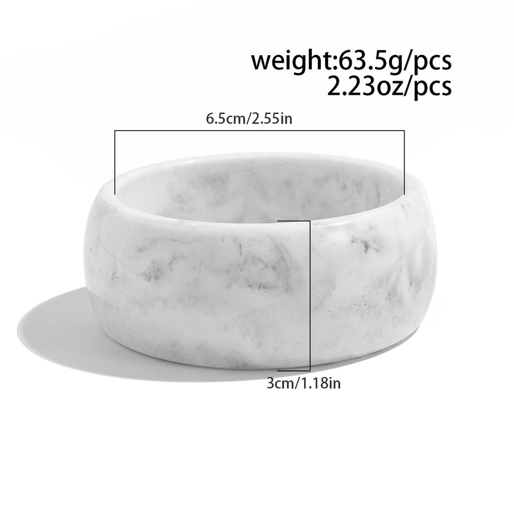 DIEZI Esagerato Bianco Trasparente Rotondo Resina Acrilico Bracciali Larghi Moda Hip Hop Geometrico Braccialetto Bracciali Per Donne Uomini Gioielli