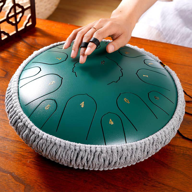 Éterický ocelový jazykový buben - 6/8/10/12/13/14 palcový Handpan perkusní nástroj.