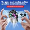 Mobile Phone Radiator with RGB Light Phone Gaming Radiator 3 Speed Adjustable Snap-On Cooling Fan for Outdoor Vlog Mobile Gaming