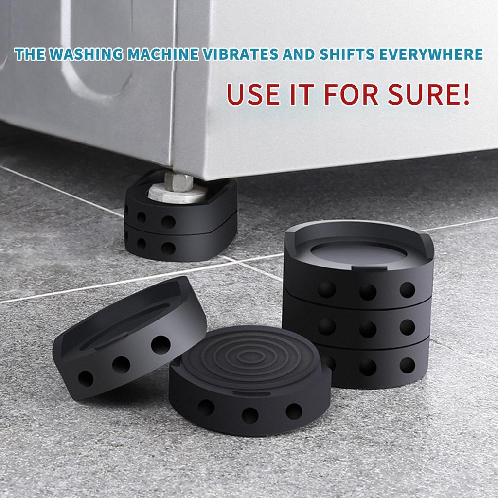 4/8 Stück Antivibrationspads Gummi Stabilisierungsmatte Waschmaschine und Trockner Stoß- und Geräuschdämpfungsmatte Mehrzweck Möbelbeinpolster