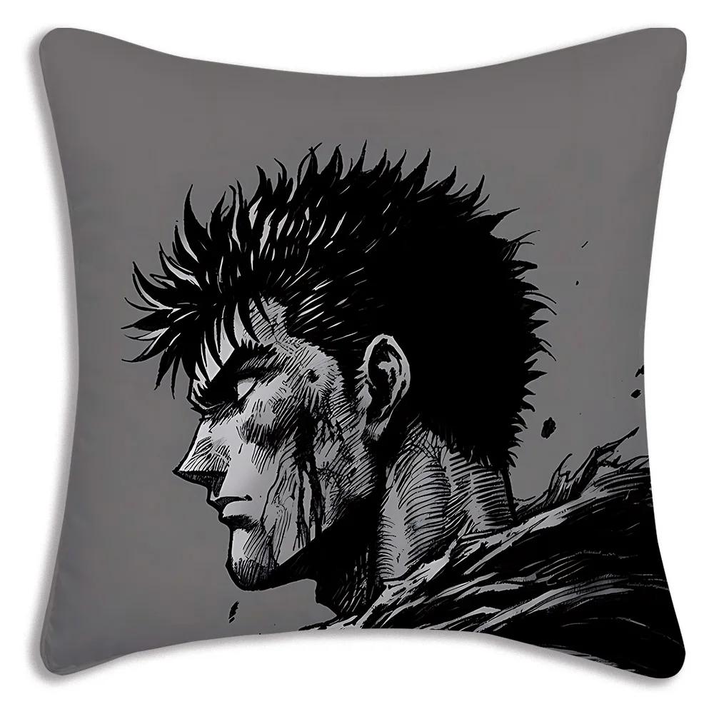 Berserk Pillowcase Pillow Covers Decorative Pillows Room Decorating Items Sofa Cover Modern Home Decoration Anime Cushion Decor