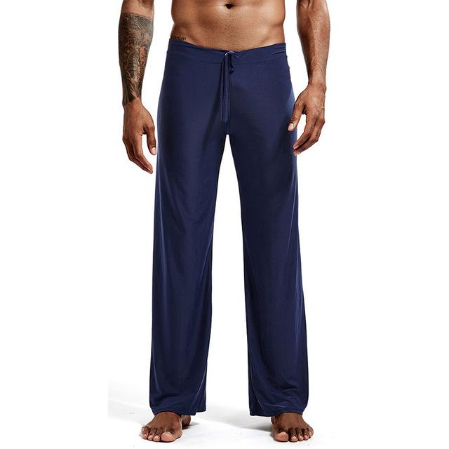 Lässige, leichte Herrenhose, lockere, große Hosen, Jogginghose aus Eisseide