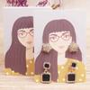 50Pcs/Lot Earring Card Four Holder 5x7cm Hot Girl /Abstract painting paper card Jewelry Accessory Package Cards