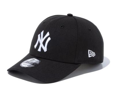 New Era 13562135 Adjustable Baseball Cap, NY Black X White