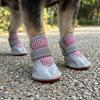4Pcs Breathable Dog Mesh Shoes Wear Resistant Puppy Foot Covers Fashion Dog Sneakers  Dog Walking