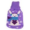 Hot Water Bottle Cute Cover Rubber Hot Water Bag for Hot Cold Compress Hand Feet Warmer Neck and Shoulder Pains Relief
