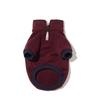 Williamsburg NewYorkCity Half Zip-up Dog Sweat shirt_Wine