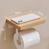 Wooden Toilet Paper Holder Bathroom Wall Mount WC Paper Phone Holder Shelf  Towel Roll Shelf Accessories Tissue box toilet Shelf