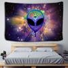 Trippy Alien By Brizbazaar Indian Tapestry Watercolor Wall Carpet Tapestry Watercolor Wall Carpet Novelty Art Decor Funny Blanke