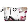 Women Flower Print Cosmetic Bag Toiletries Organize Travel Storage Case 6668