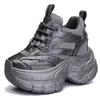 Inner height increase 12 new breathable dad shoes thick-soled mesh small sports and leisure shoes A