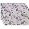 4/6/8PC Floral Placemats Washable Linen Farmhouse Table Mat for Party Holiday Kitchen Dining Table Decoration