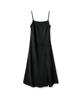AVANDRESS Diagonal Line Sleeveless Dress Black