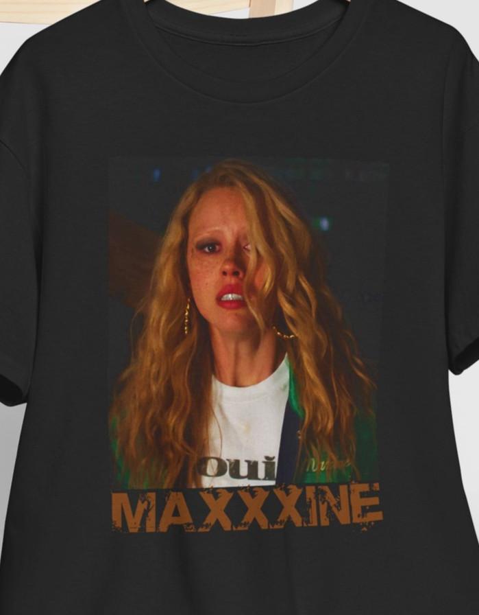 Миа Гот Maxxxine Нимфоманка, X, Пёрл, Бесконечный бассейн Актриса Звезда Футболка для фанатов XXL