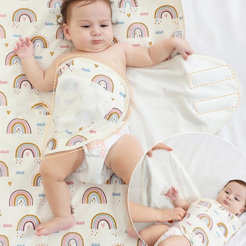Baby Anti Jump Wrap Cotton Blanket for Newborn Baby Essential Baby Sleep Bag Receiving Blankets Sleeping Bag
