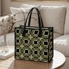 Geometric Pattern Tote Bag Fashion Large Capacity Casual Daily Shoulder Handbag for Commute