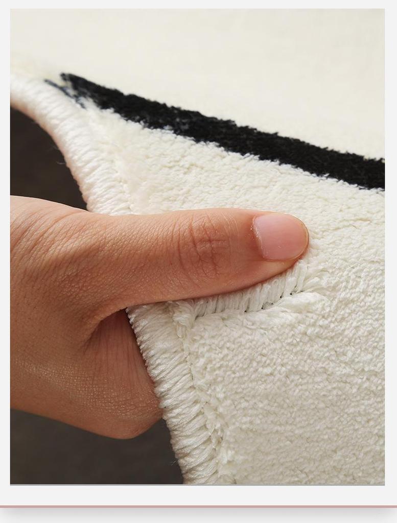 Cartoon Animal Children's Room Rug - Thickened Imitation Cashmere Floor Mat, Cute Game/Bedside Rug