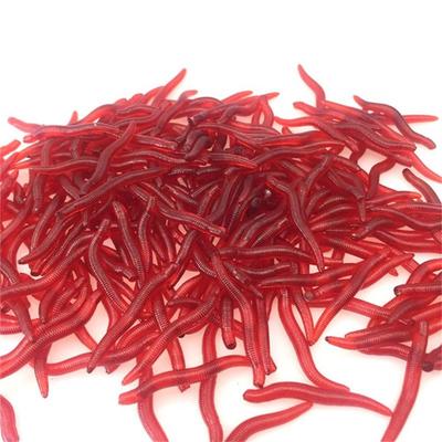 (Kung Pao Hühnerfleisch)50 Stücke Angeln Weichen Bauch Brust Gabel Würfel Simulation Regenwurm