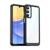 For Samsung Galaxy A15 5G Phone Case WANLONFENG XC Series TPU Acrylic Cover with Tempered Glass (Big Lens Hole)