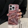 For IPhone 16 Pro Max Chromed TPU Case,Wave Series Plating Gliter Bling Chromed TPU Case for IPhone 15 14 13 12 Pro Max