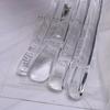 Transparent Acrylic Children's Clothes Hanger with Customizable Logo Option