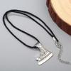 Kinitial Retro Nordic Vikings Charm Necklace Rune Axe Amulet Runes Pendant Scandinavian Choker Necklaces Bijoux