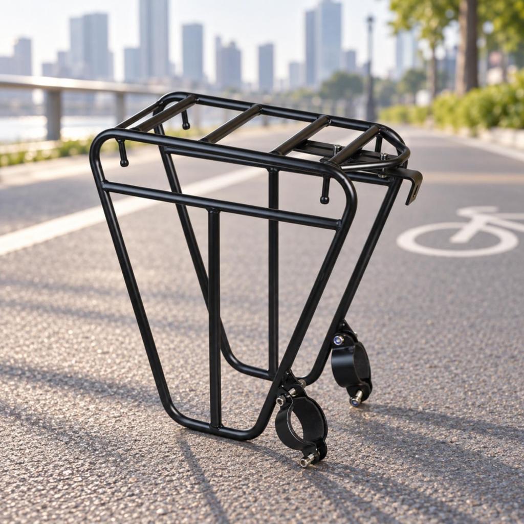 Bike Pannier Rack Sturdy with Slatted Deck ClampOn